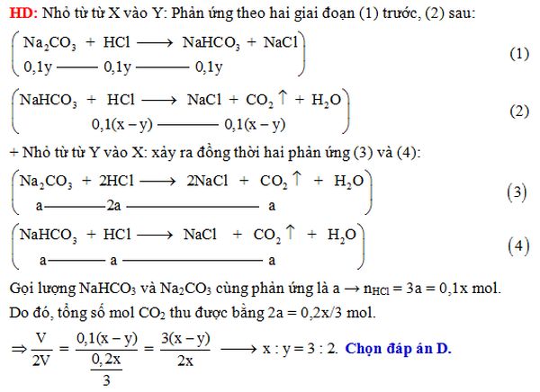 Bài tập tìm chất mất nhãn nhờ ứng dụng phương trình Na2CO3 HCl