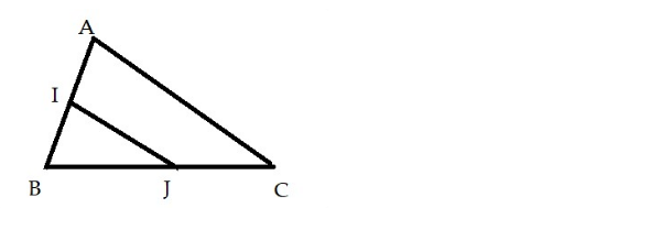 Chứng minh IJ là đường trung bình của tam giác ABC ư