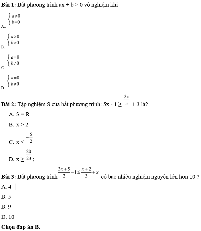 Cách giải bất phương trình lớp 8 đối hay nhất (ảnh 2)