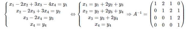 Phương pháp Tìm ma trận nghịch đảo bằng cách giải hệ phương trình hay nhất (ảnh 7)